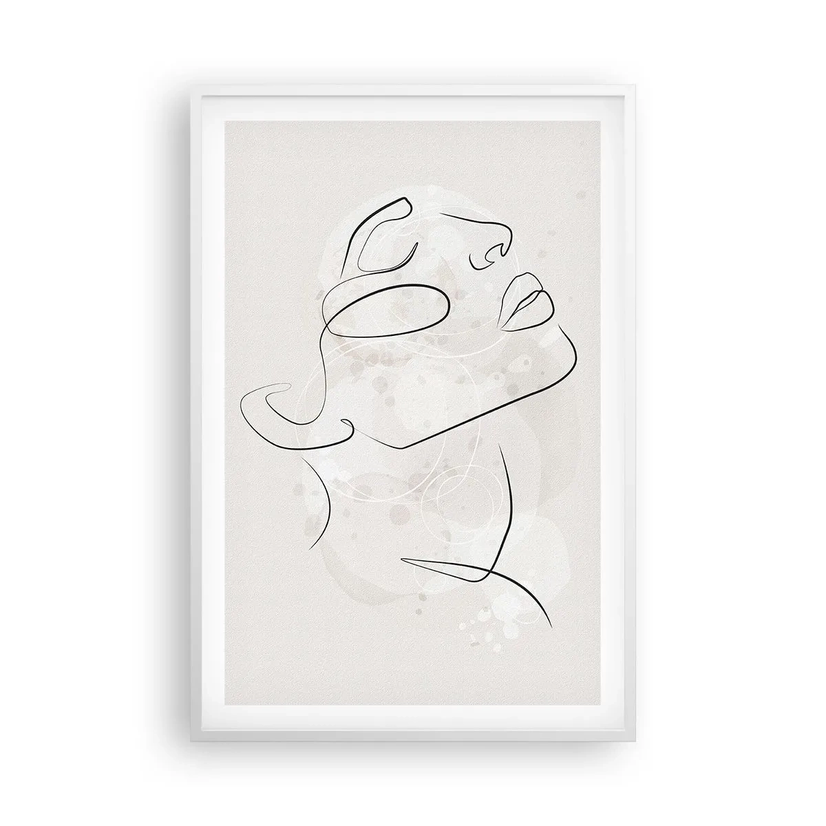 Póster en marco blanco - Contorno de un sueño - 61x91 cm