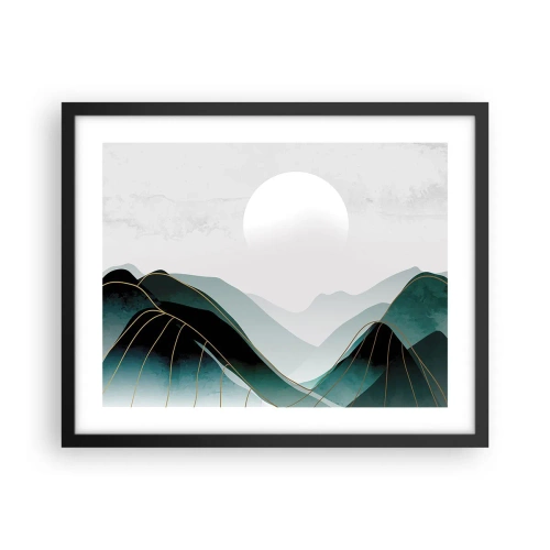 Póster en marco negro - Con toda la majestuosidad - 50x40 cm