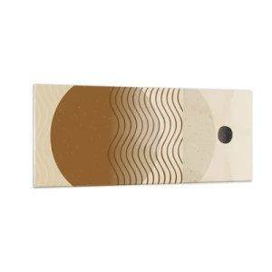 Cuadro sobre vidrio - Impresiones sobre Vidrio - Sobre el origen de las figuras geométricas - 100x40 cm