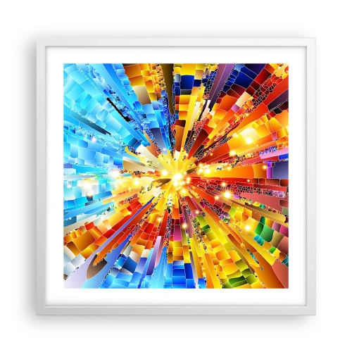 Póster en marco blanco - In medias res - 50x50 cm