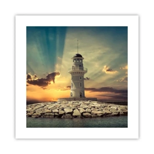 Póster - Luz - Bondad - Belleza - 40x40 cm