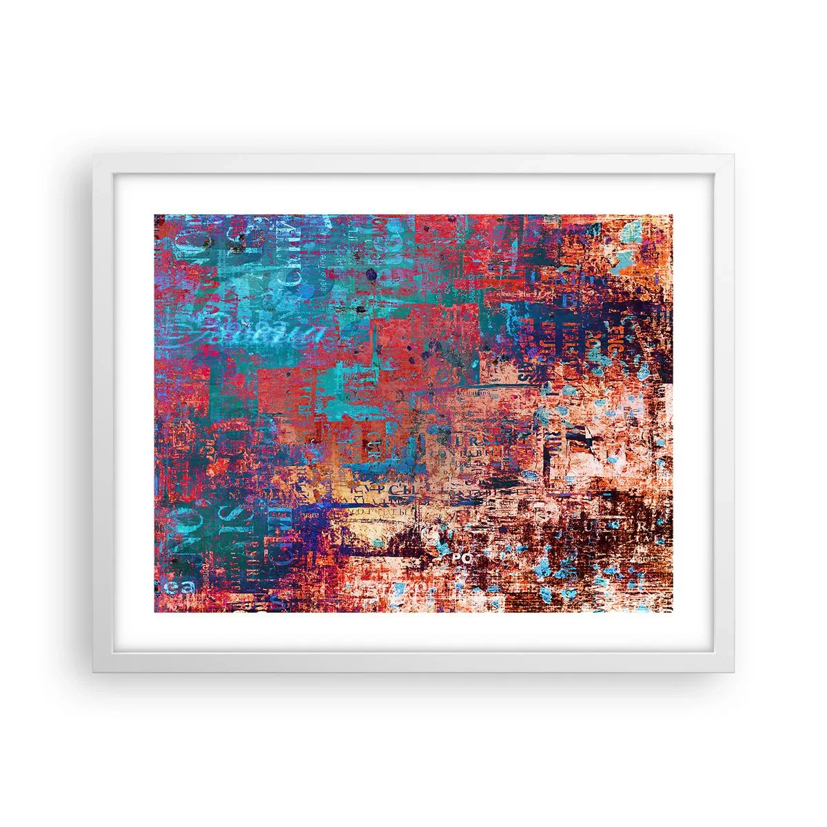 Póster en marco blanco - Memoria y olvido - 50x40 cm