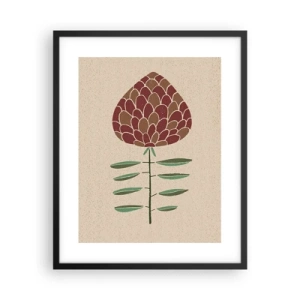 Póster en marco negro - Como una gran piña - 40x50 cm