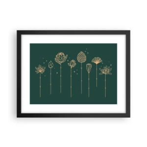 Póster en marco negro - La familia vegetal - 40x30 cm
