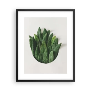 Póster en marco negro - Curiosidad desenfrenada - 40x50 cm