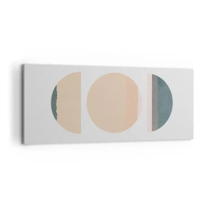 Cuadro sobre lienzo - Impresión de Imagen - Círculo tras círculo - 100x40 cm