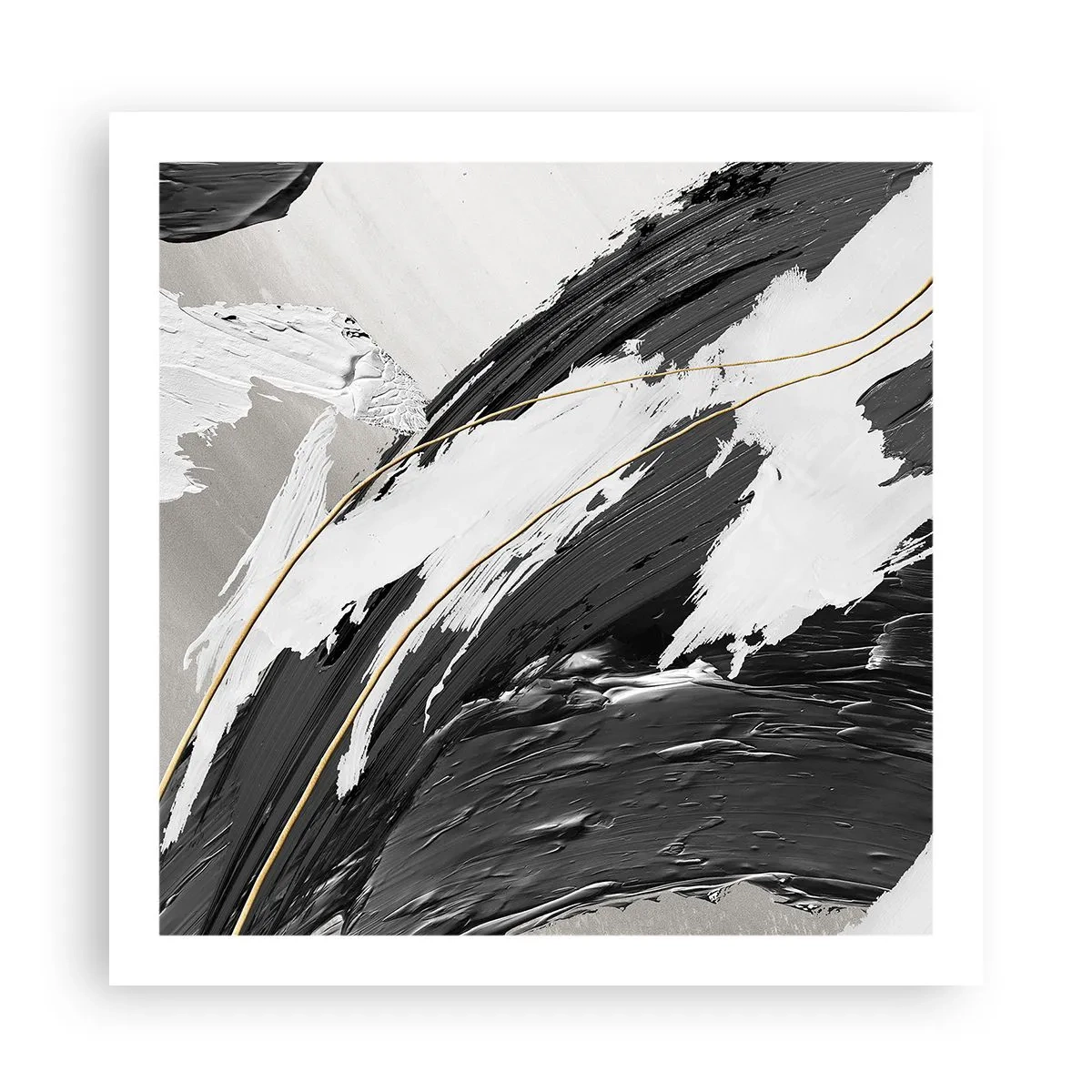 Póster - Abstracción con estilo - 60x60 cm