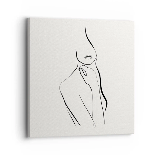 Cuadro sobre lienzo - Impresión de Imagen - Una ola de melancolía - 30x30 cm