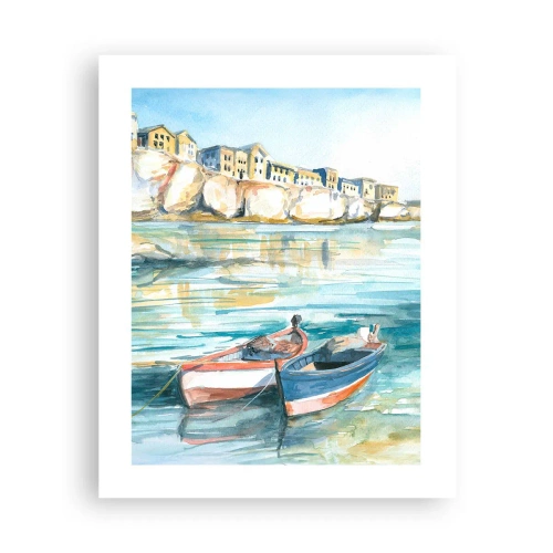 Póster - Paisaje en azul - 40x50 cm