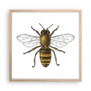 Póster en marco roble claro - Bondad natural - 50x50 cm