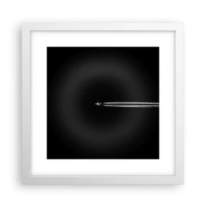 Póster en marco blanco - En otra dimensión - 30x30 cm