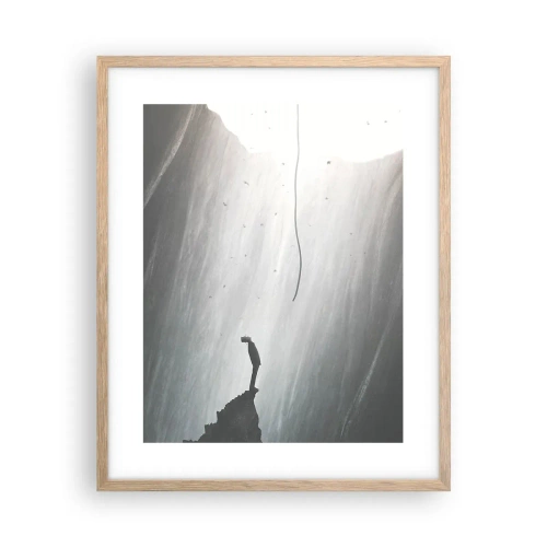 Póster en marco roble claro - Siempre hay una salida - 40x50 cm