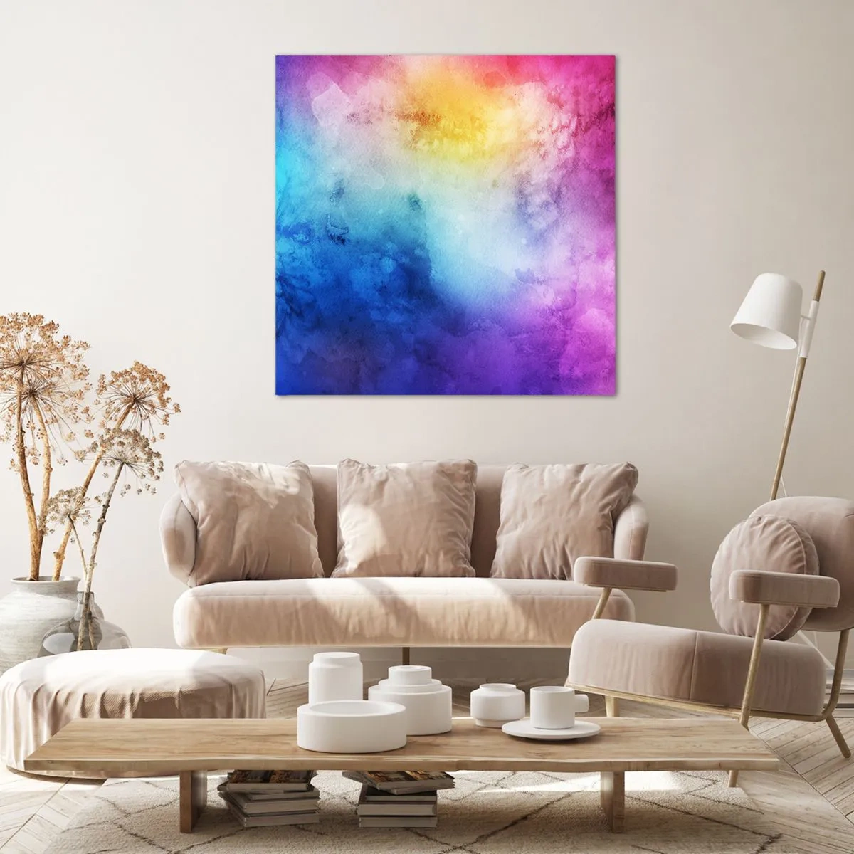 Cuadro sobre lienzo - Impresión de Imagen - Casi en el séptimo cielo - 70x70 cm