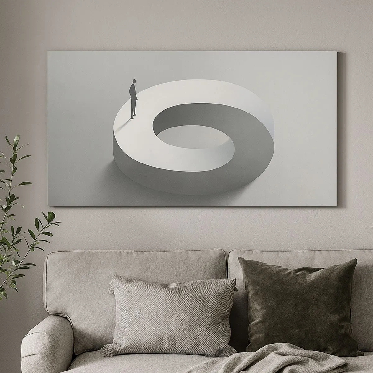 Cuadro sobre lienzo - Impresión de Imagen - Ser sabio no es una labor sencilla - 100x40 cm