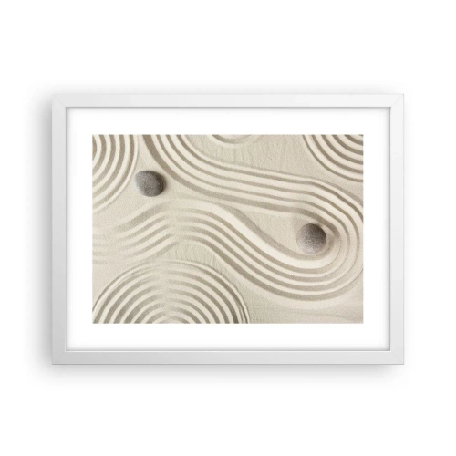 Póster en marco blanco - Un toque de calidez - 40x30 cm