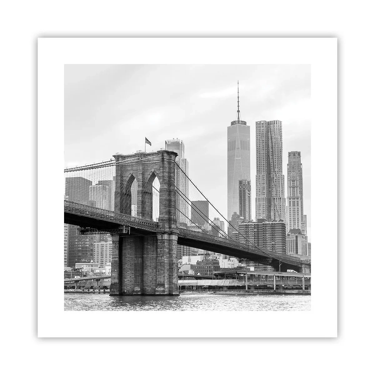Póster - Vibraciones de Nueva York - 40x40 cm
