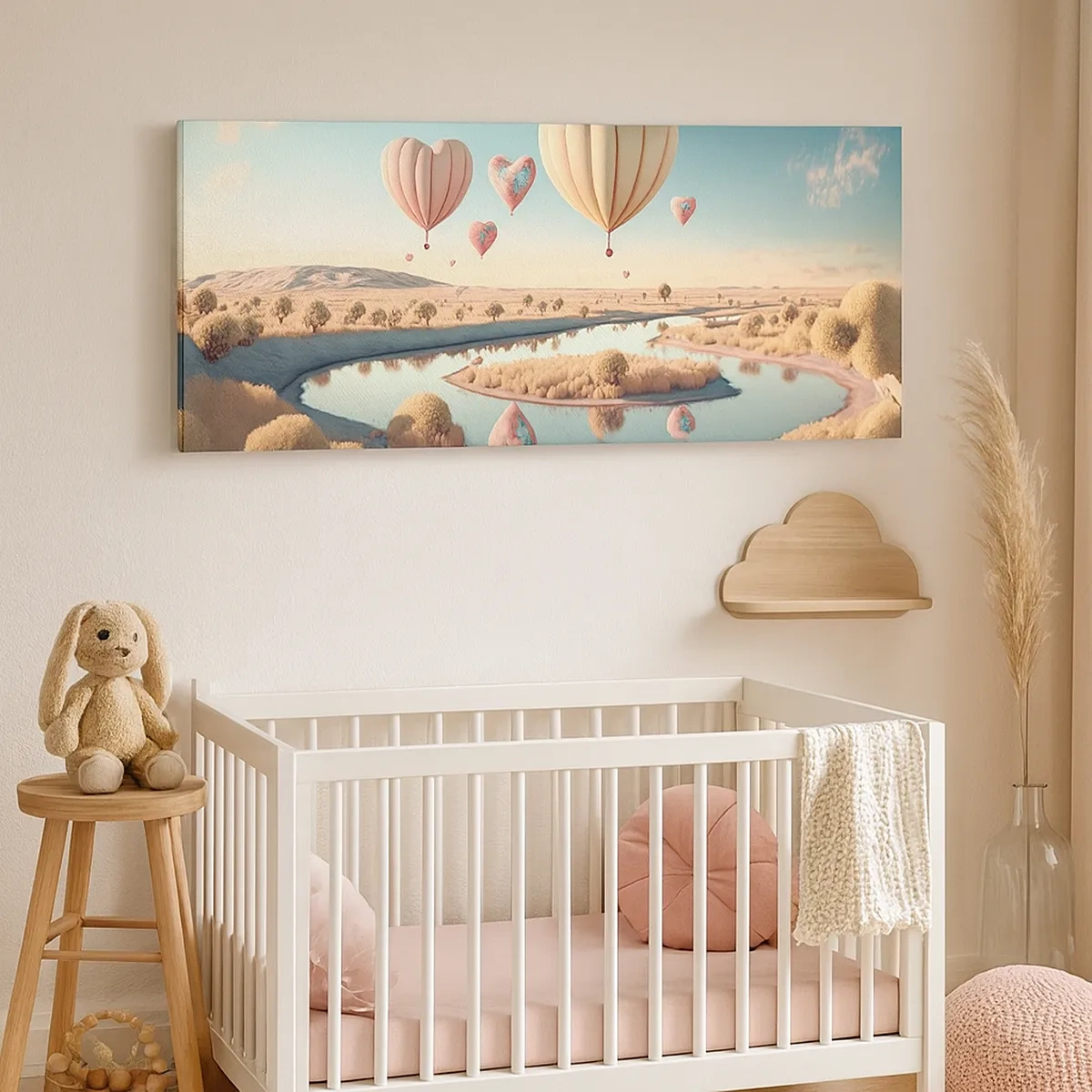 Cuadro sobre lienzo - Impresión de Imagen - El amor te hace volar - 30x30 cm