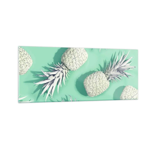 Cuadro sobre vidrio - Impresiones sobre Vidrio - Van bien con la menta - 100x40 cm