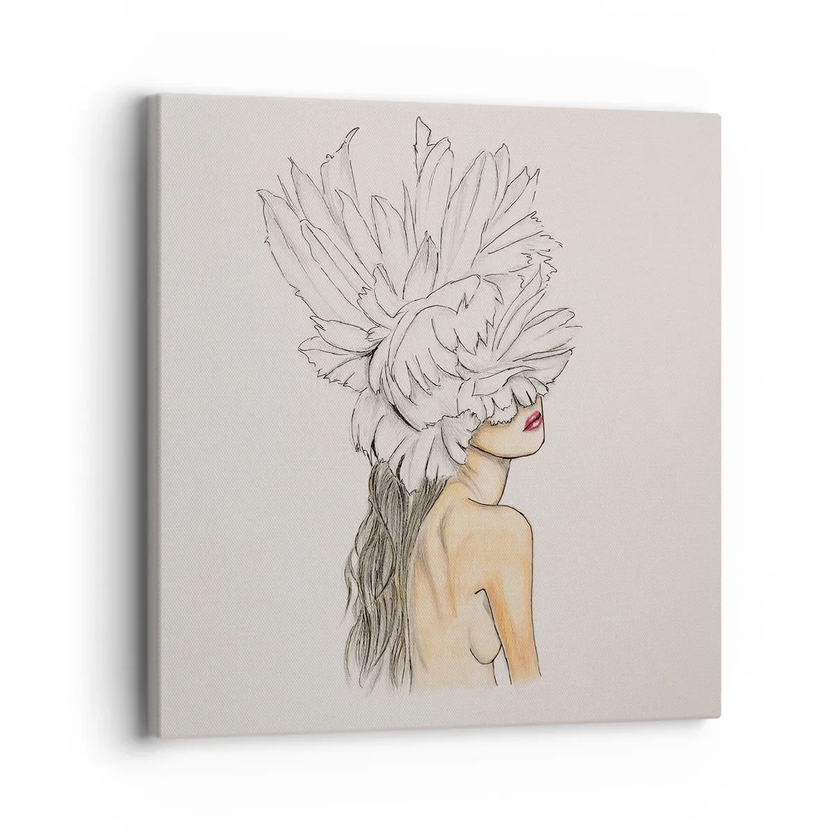 Cuadro sobre lienzo - Impresión de Imagen - Belleza coronada - 30x30 cm