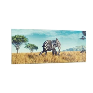 Cuadro sobre vidrio - Impresiones sobre Vidrio - El gris ya no está de moda - 100x40 cm