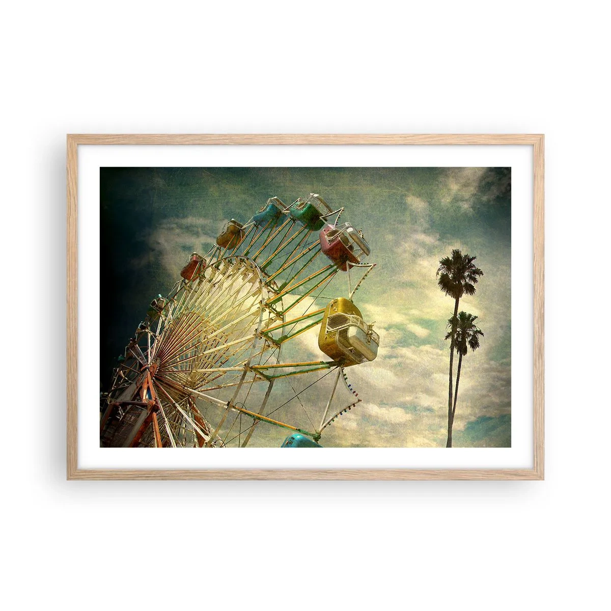 Póster en marco roble claro - Será, será un día estupendo.... - 70x50 cm