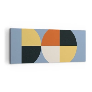 Cuadro sobre lienzo - Impresión de Imagen - Mira y cuenta - 100x40 cm