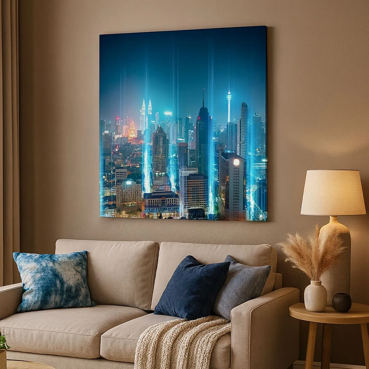 Cuadro sobre lienzo - Impresión de Imagen - De Berlín al cielo - 30x30 cm