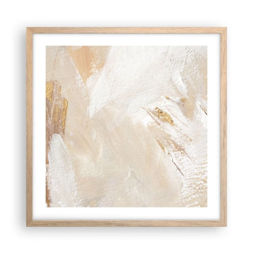 Póster en marco roble claro - Composición en pastel - 50x50 cm