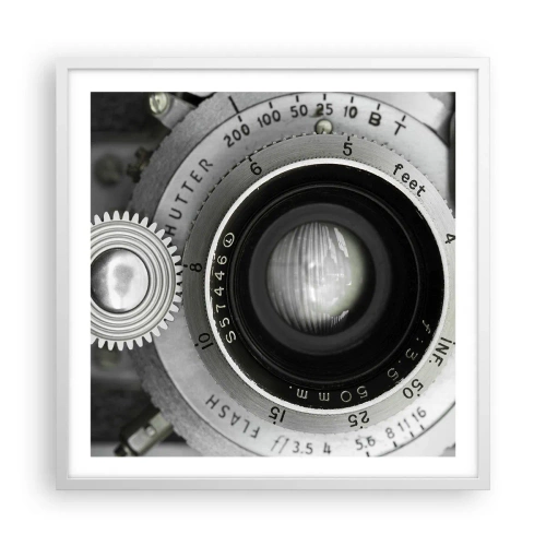 Póster en marco blanco - Una historia de Hollywood - 60x60 cm