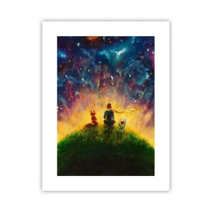 Póster - Amor y amistad - lo único entero - 30x40 cm