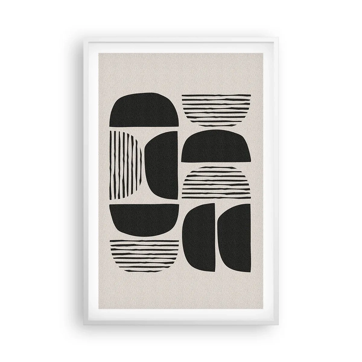 Póster en marco blanco - Arreglos a medias - 61x91 cm