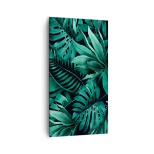 Cuadro sobre lienzo - Impresión de Imagen - Profundidad del verde tropical - 55x100 cm