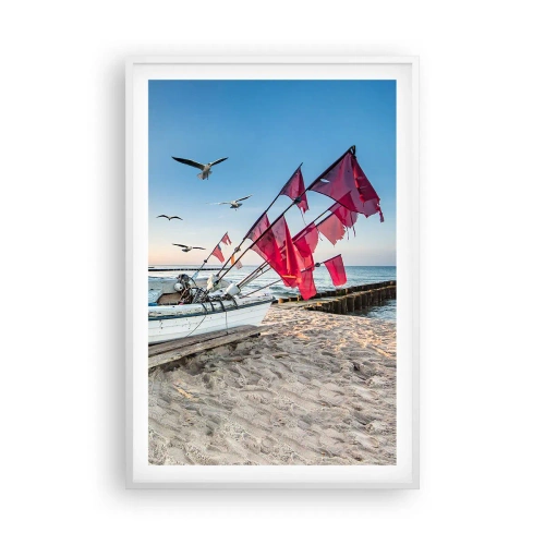 Póster en marco blanco - Un merecido descanso - 61x91 cm