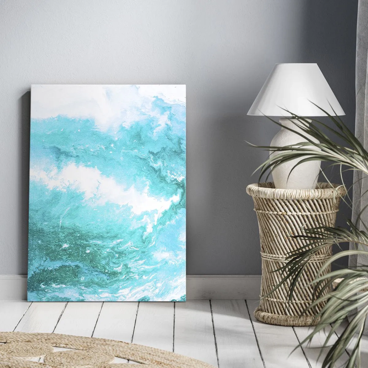 Cuadro sobre lienzo - Impresión de Imagen - En el núcleo del elemento - 55x100 cm