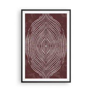 Póster en marco negro - El espacio habla - 61x91 cm