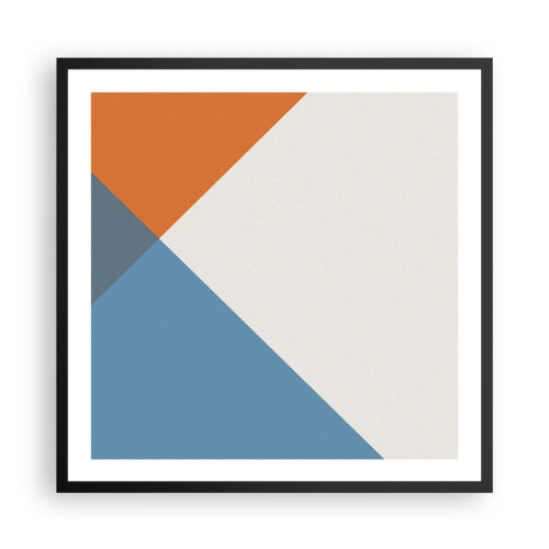 Póster en marco negro - Desde el punto de vista de... - 60x60 cm
