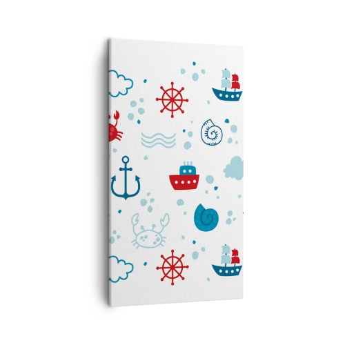 Cuadro sobre lienzo - Impresión de Imagen - Un cuento de mar - 45x80 cm