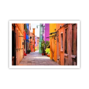 Póster - El callejón arco iris - 91x61 cm