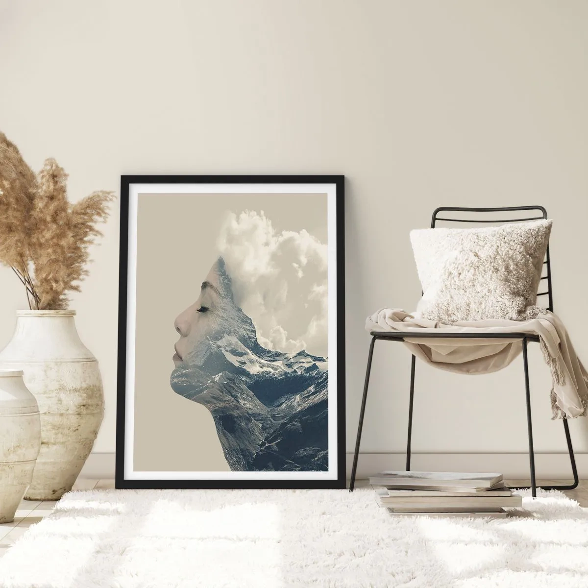 Póster en marco negro - La belleza de los elementos - 61x91 cm