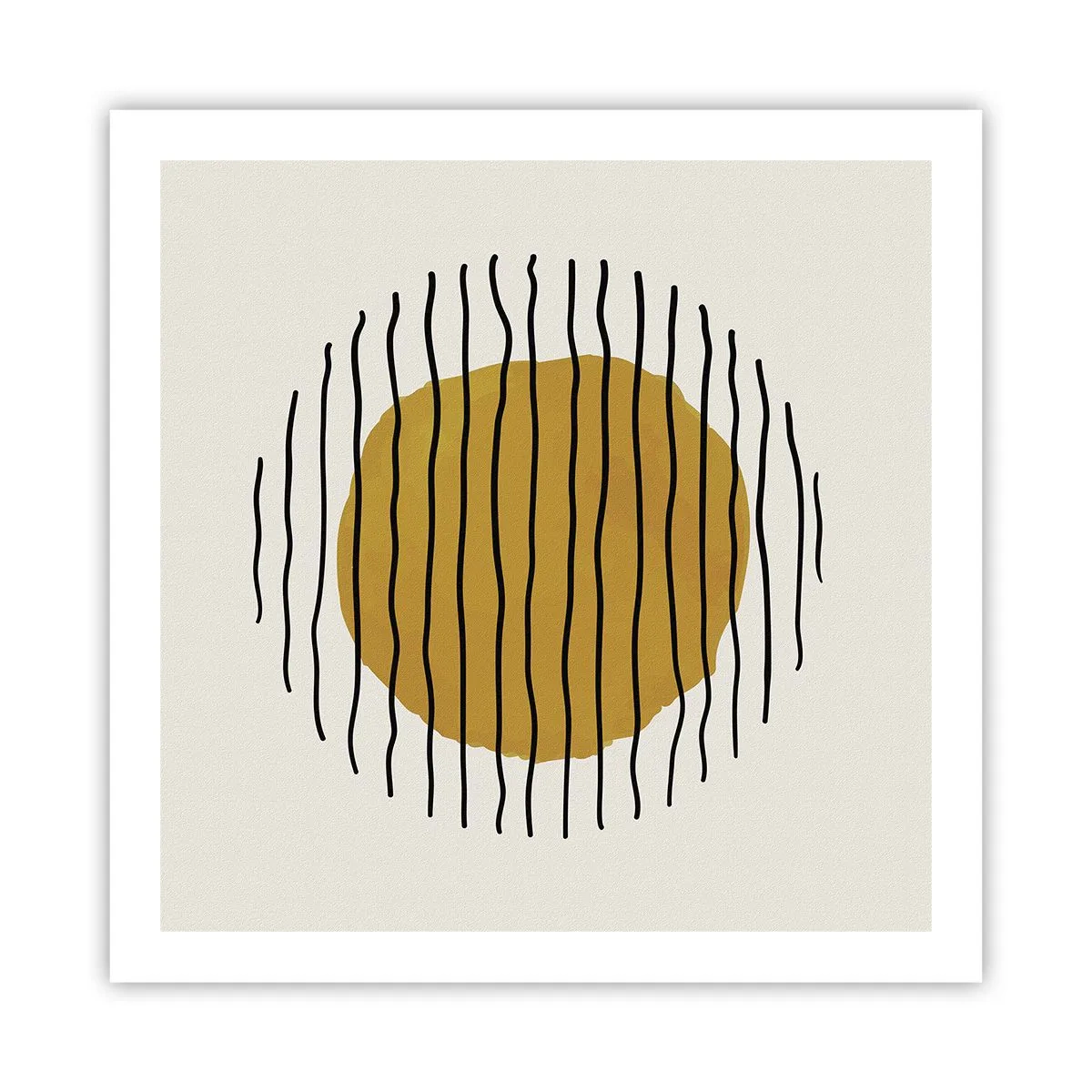 Póster - Abstracción cálida - 60x60 cm