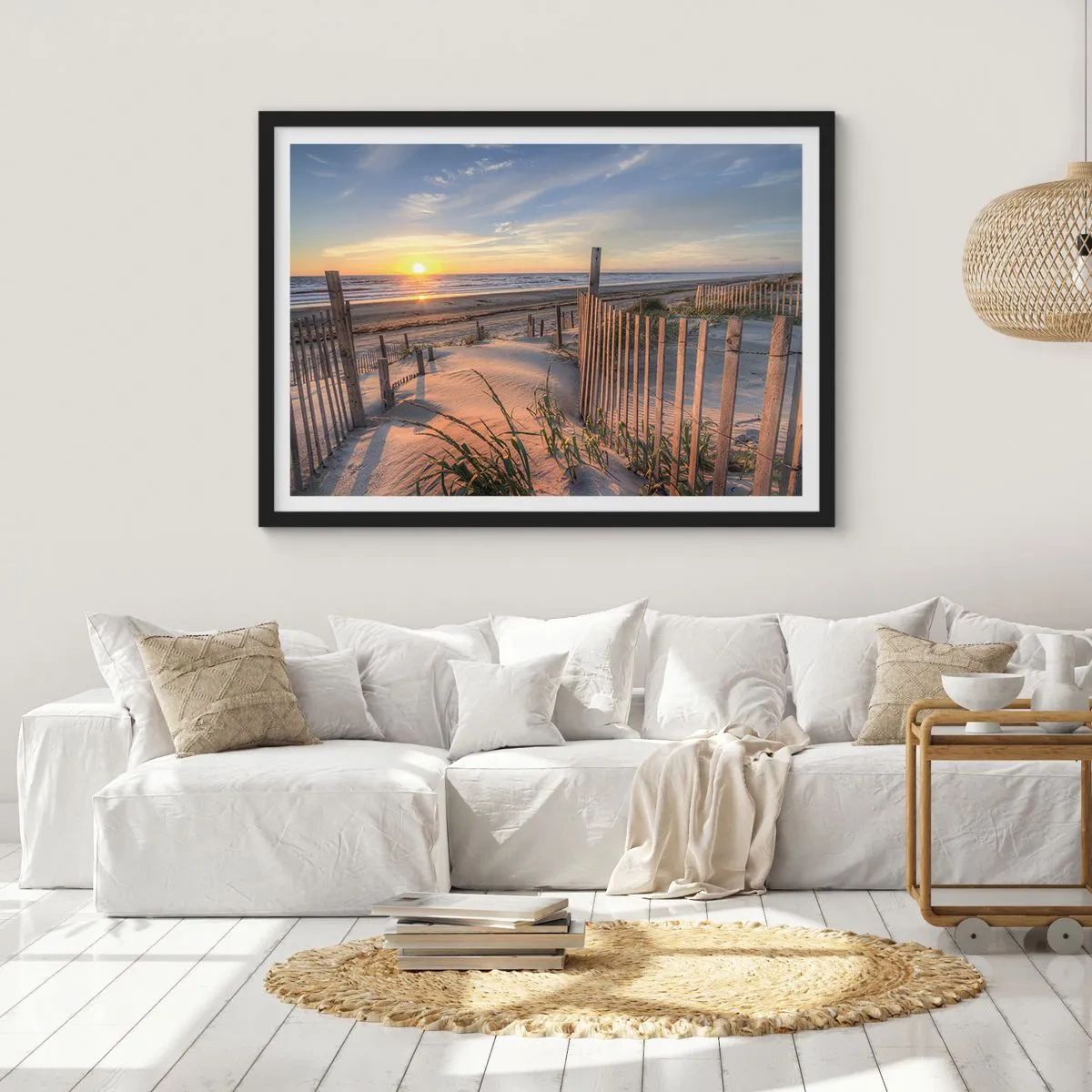 Póster en marco negro - El resplandor y la sombra del viento - 91x61 cm