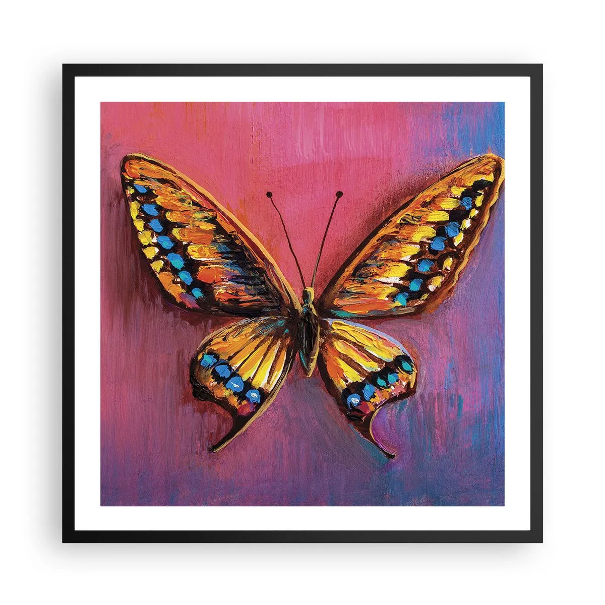 Póster en marco negro - Una joya de la naturaleza - 60x60 cm