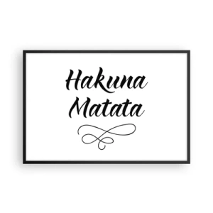 Póster en marco negro - El mejor consejo - 91x61 cm