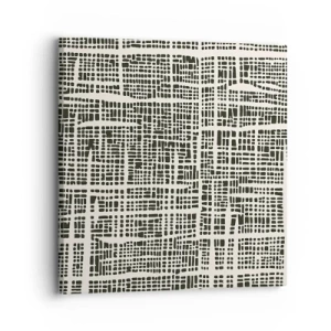 Cuadro sobre lienzo - Impresión de Imagen - Composición del tejido - 30x30 cm