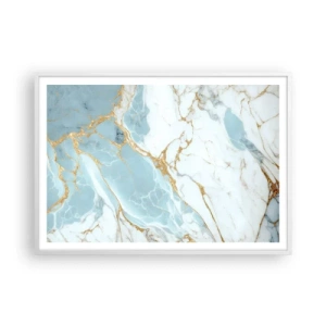 Póster en marco blanco - Riqueza en la piedra - 100x70 cm