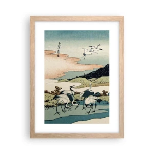 Póster en marco roble claro - Alma japonesa - 30x40 cm