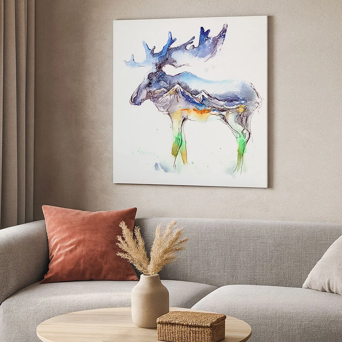 Cuadro sobre lienzo - Impresión de Imagen - El héroe de un cuento de invierno - 30x30 cm