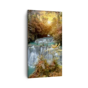 Cuadro sobre lienzo - Impresión de Imagen - El tesoro escondido del bosque - 45x80 cm