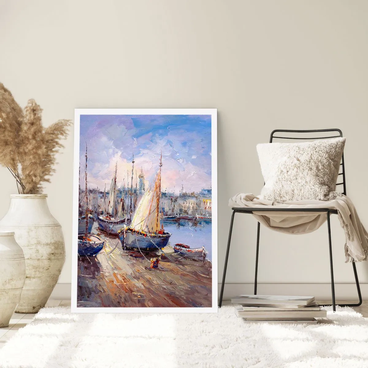 Póster - Ciudad junto a la bahía - 70x100 cm