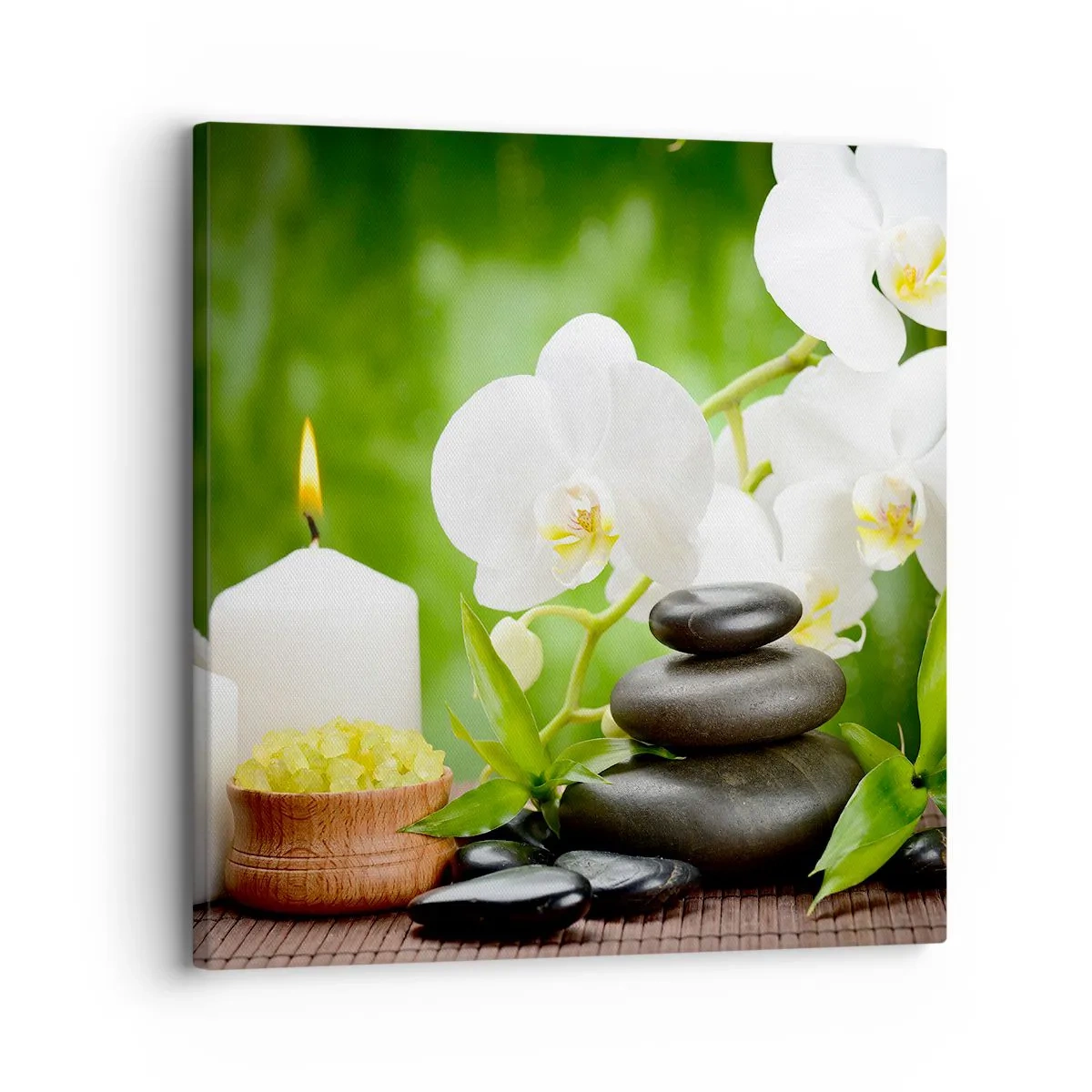 Cuadro sobre lienzo - Impresión de Imagen - Un toque fragante, floral y suave - 30x30 cm